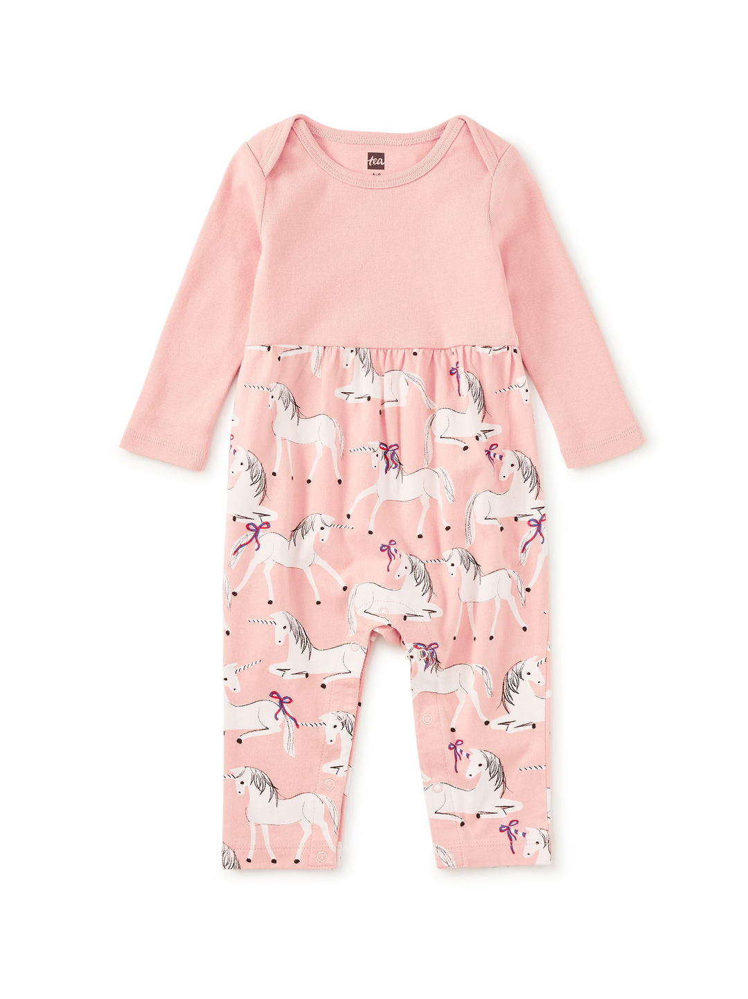 Print Mix Baby Romper/Unicorns
