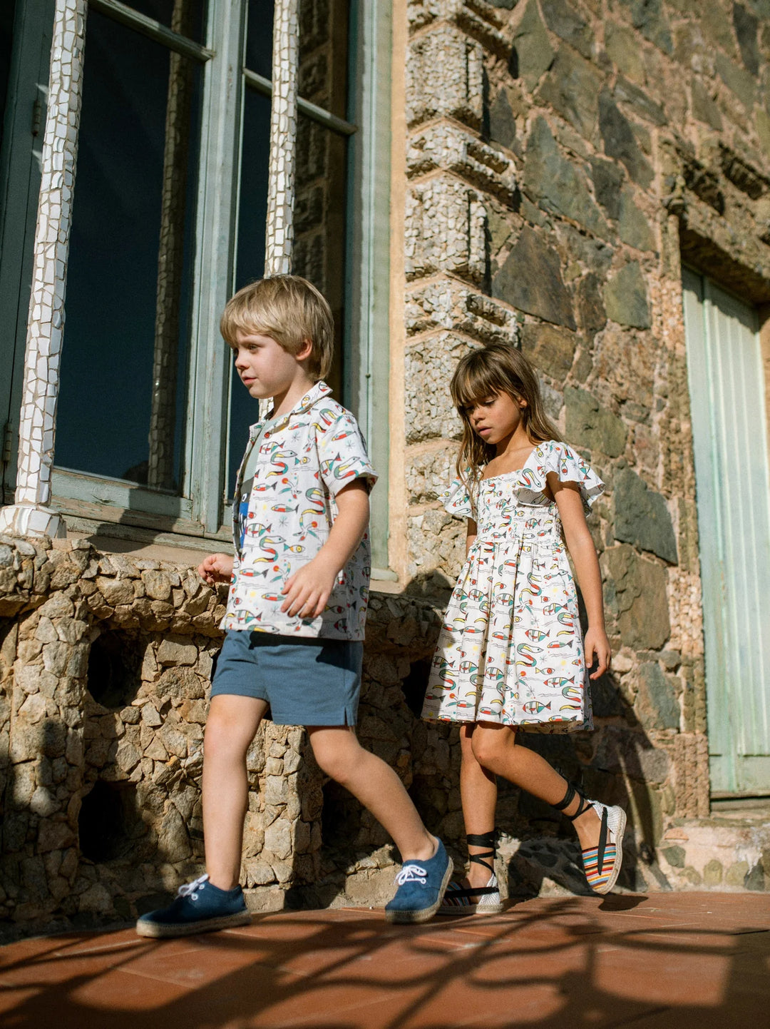 Flutter Sleeve Smocked Dress