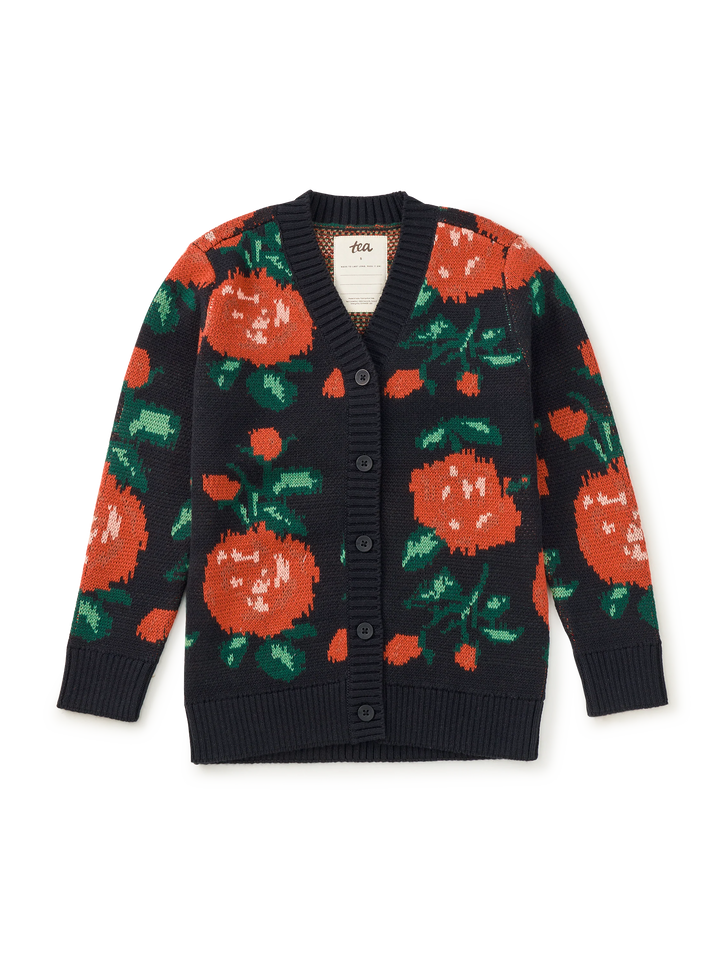 English Rose Long Cardigan