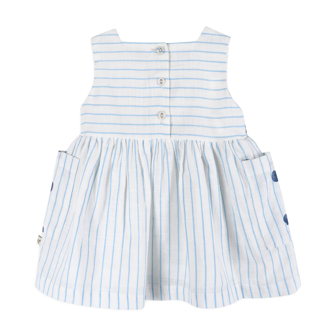 Organic Seashell Embroidered Dress