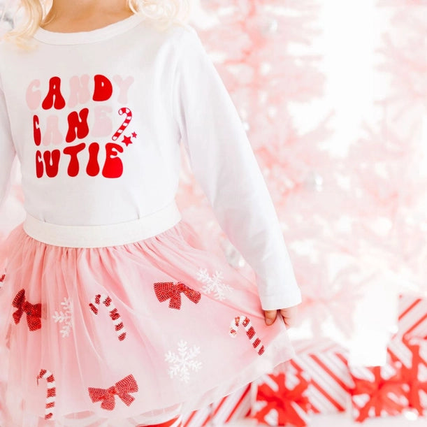 Candy Cane Cutie Sequin Tutu