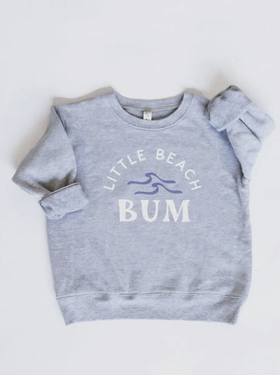 Little Beach Bum Sweatshirt- Grey