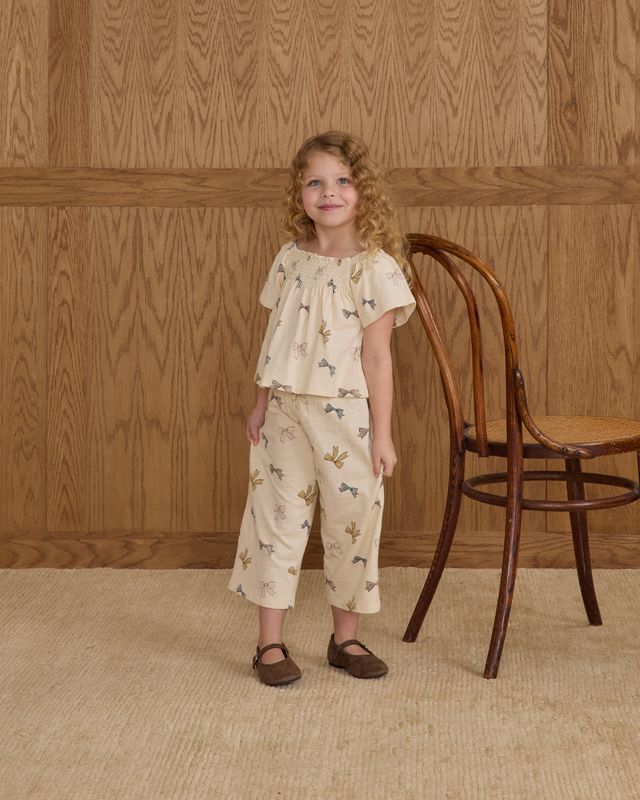 Wide Leg Pant || Bows