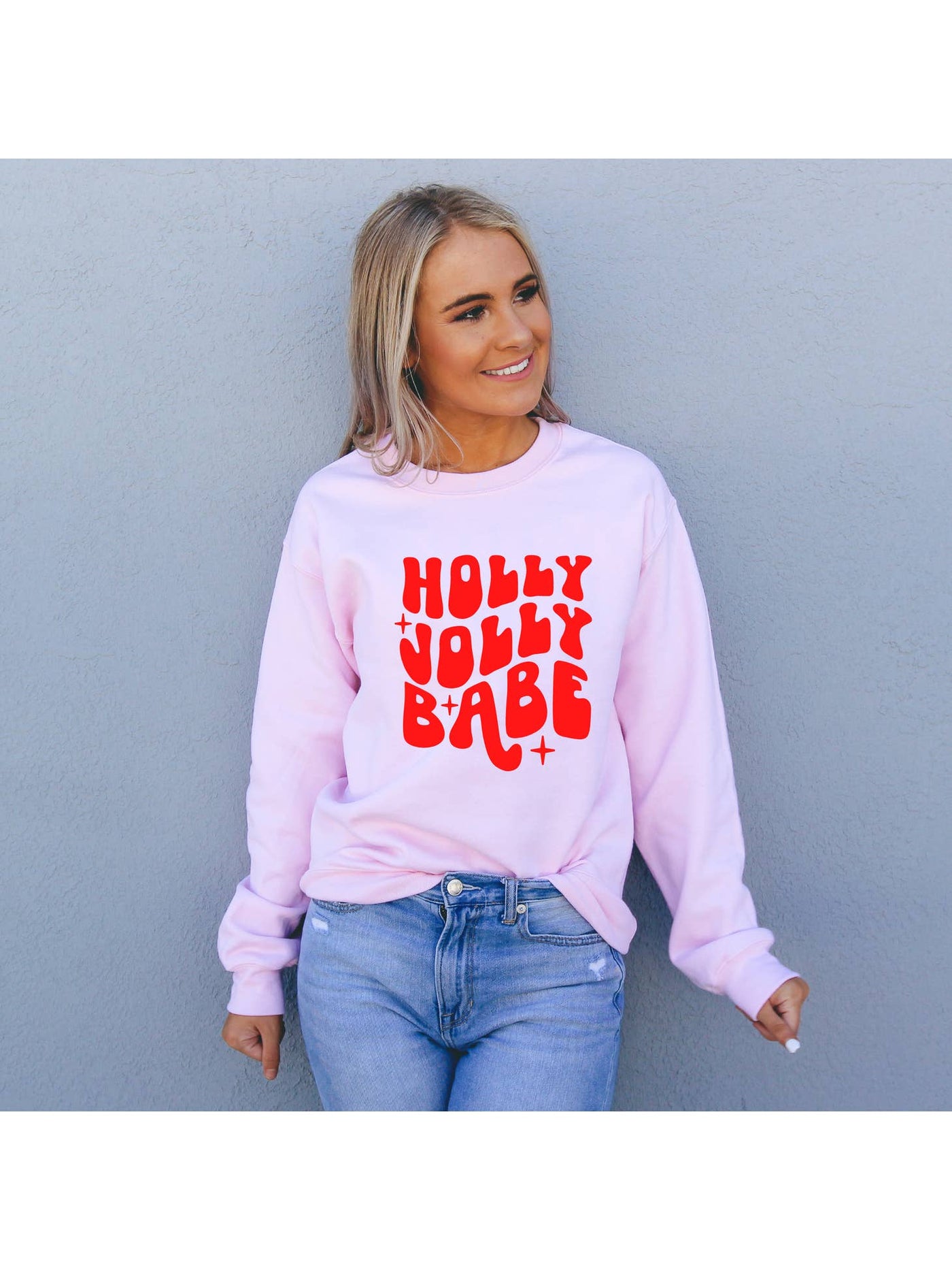 Holly Jolly Babe Adult Sweatshirt