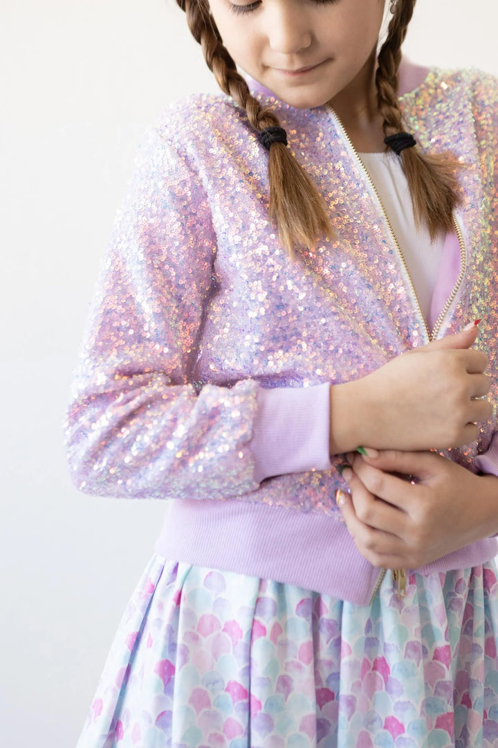 Lavendar Sequin Jacket