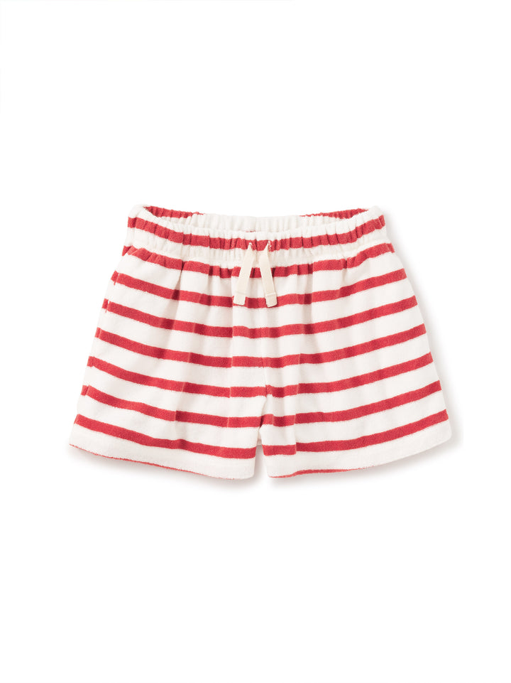 Terrycloth Stripe Shorts|Pomme