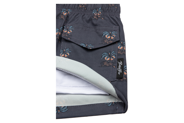Kids Swimsuit Khan: Charcoal