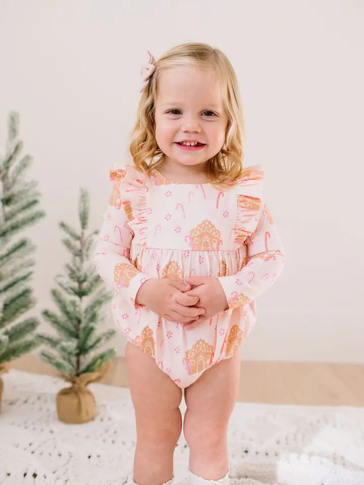 Leah Romper in Gingerbread