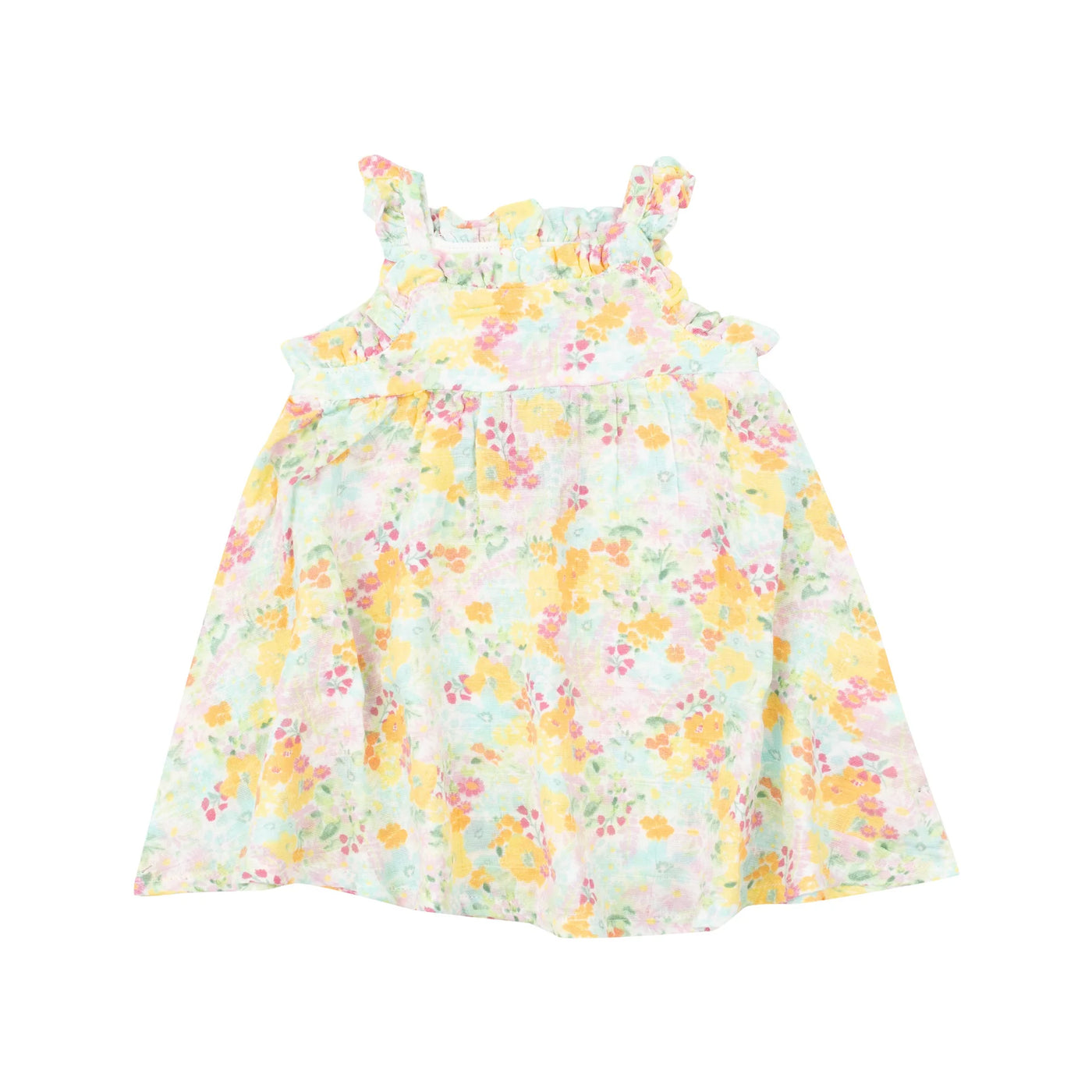 Paperbag Ruffle Sundress-Spring Meadow