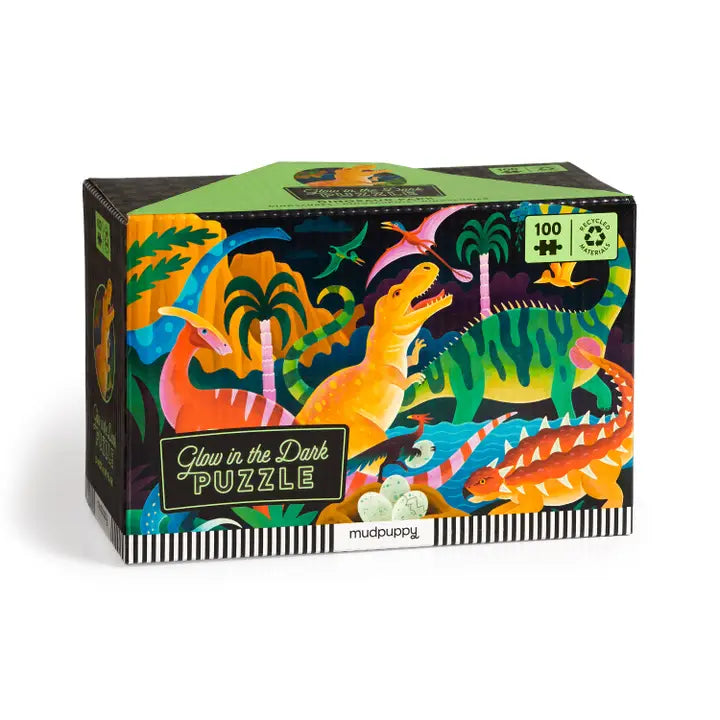 Dinosaur Park 100 Piece Glow in The Dark