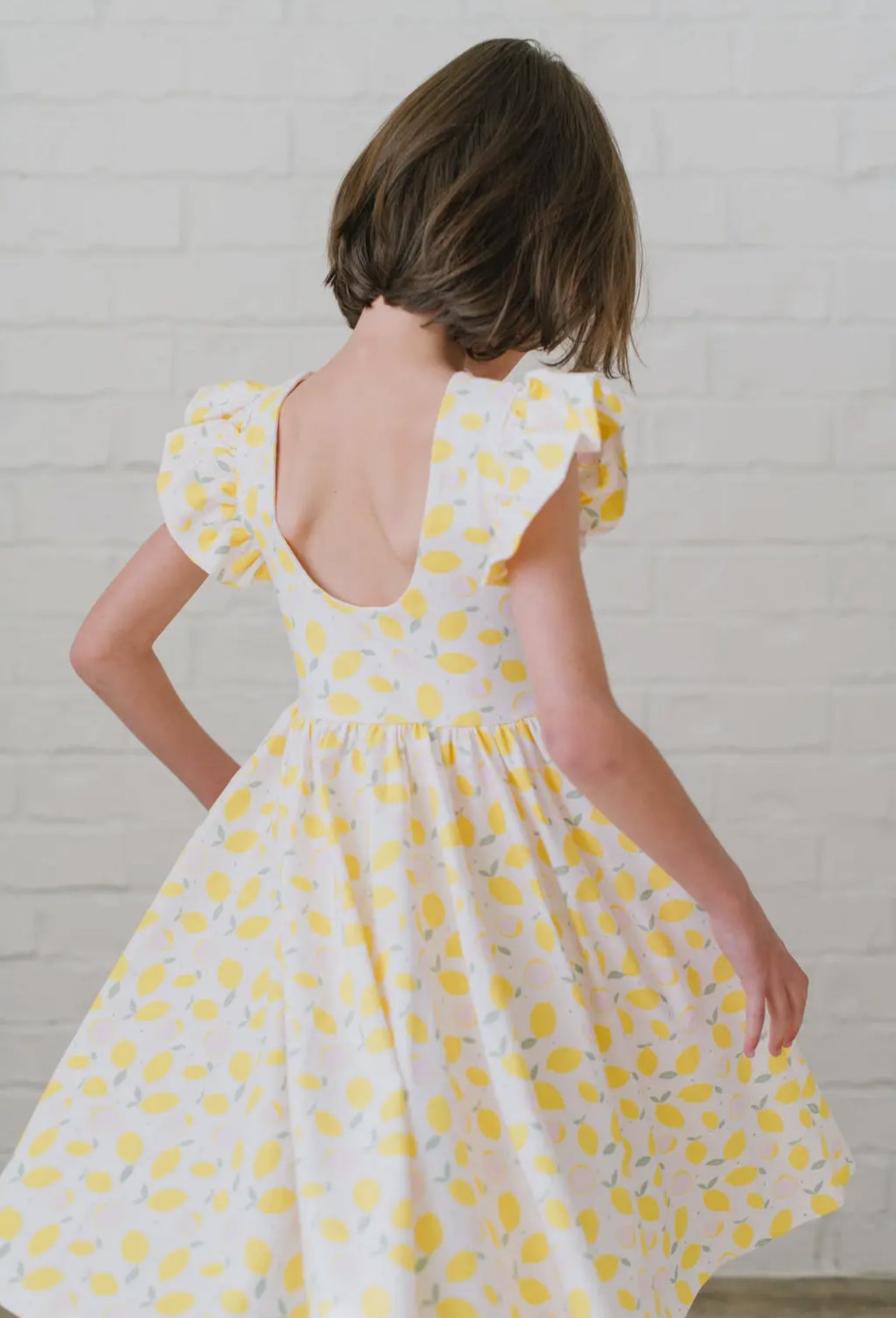 Olivia Dress in Lemon Drop