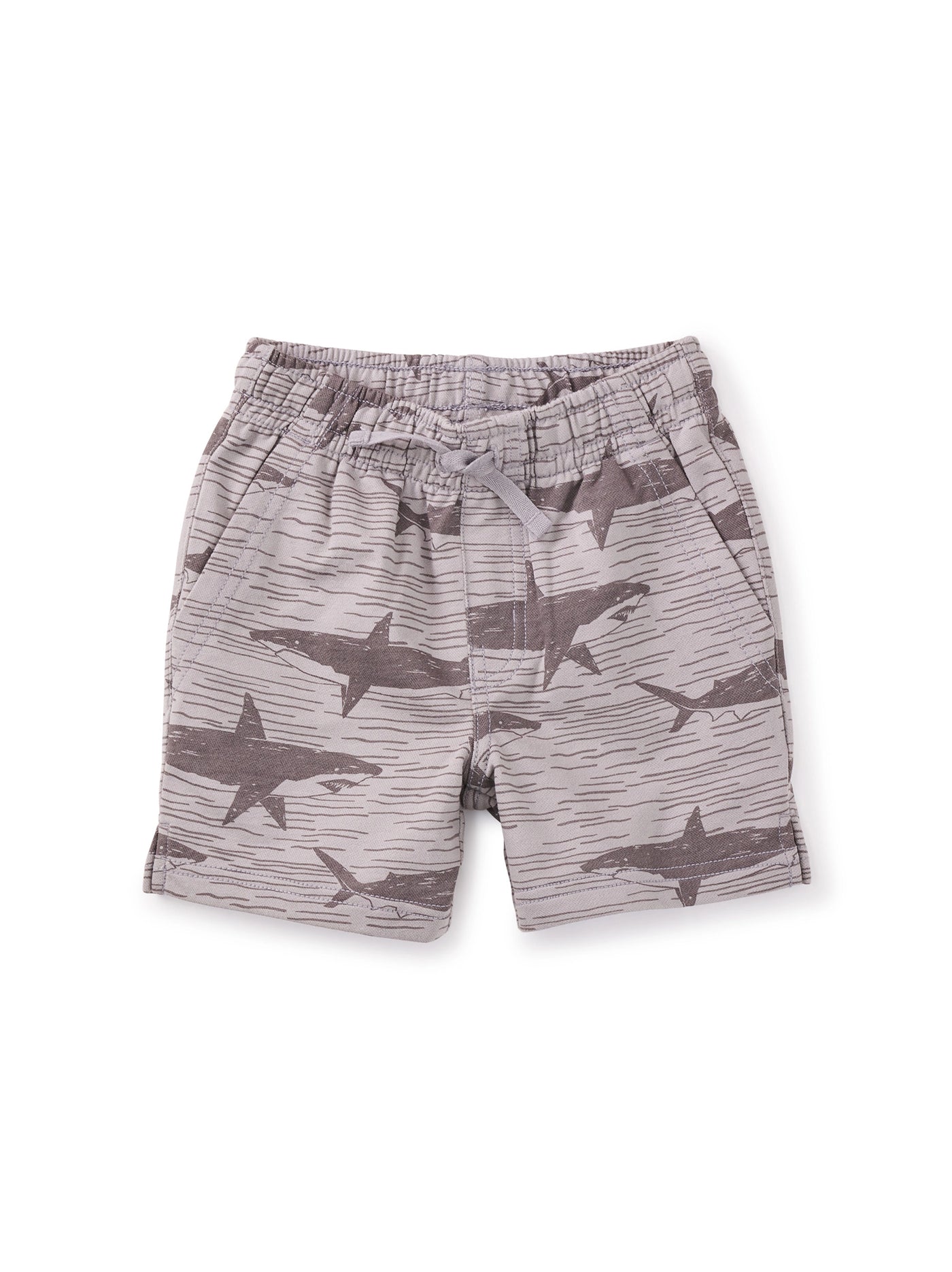 Printed Knit Shorties/Stealth Sharks