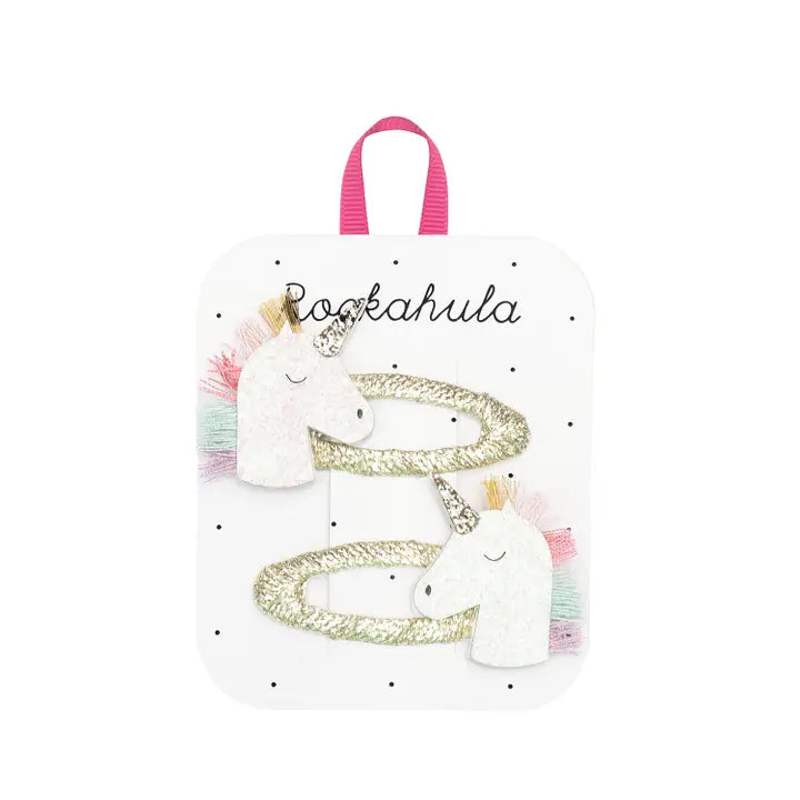 Rainbow Unicorn Hair Clips