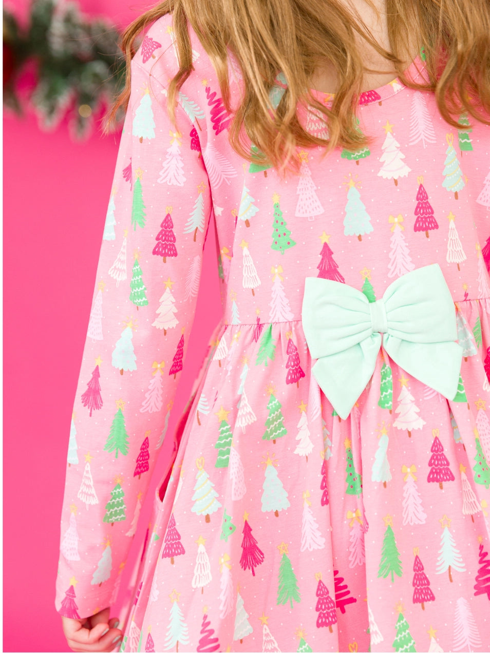 Merry Pink Twirl Dress