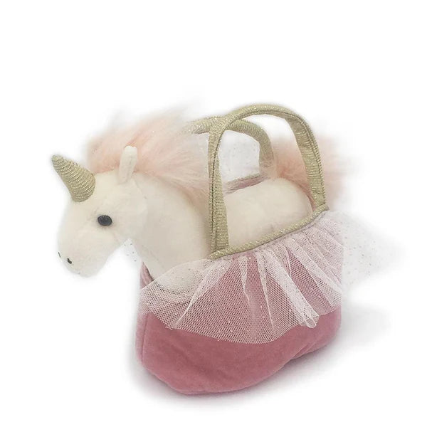 Pretty Unicorn Plush Toy In Purse Ophelia