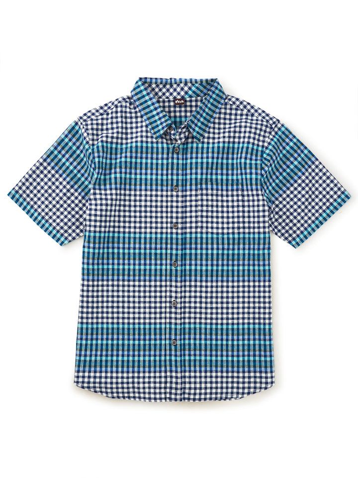Mens Button-Up Woven Shirt/Nairobi Plaid