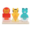 Lion Tiger Bear Wooden Stacking Puzzle