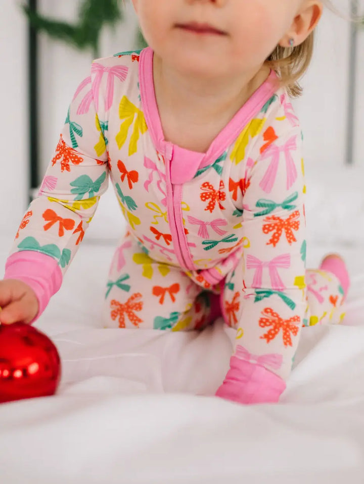 Zippy Bamboo PJ in Holiday Bows