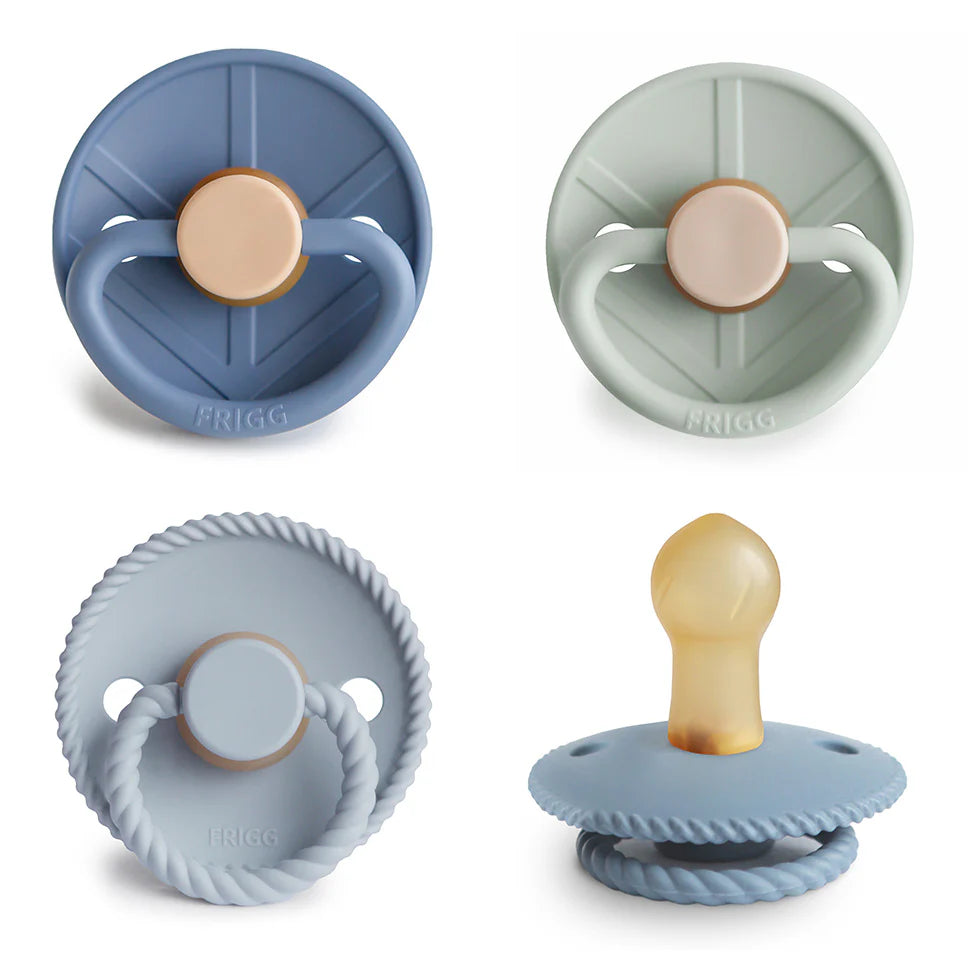 FRIGG Natural Rubber Pacifier 4 Pack
