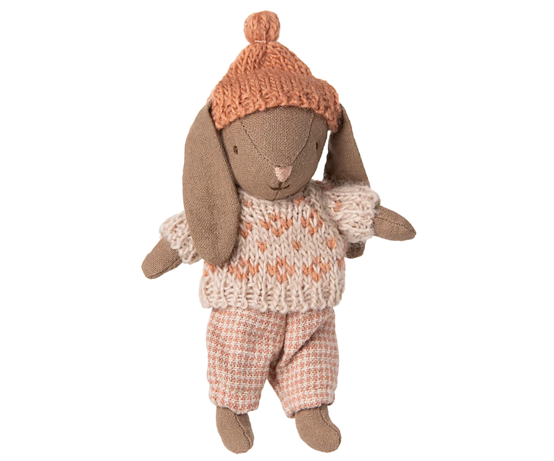 Winter bunny, Micro - Brown - Rose
