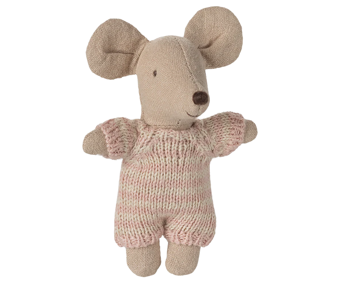 Baby Mouse in a Cot-Rose