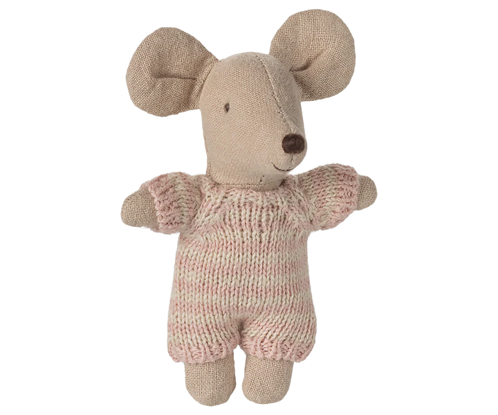 Baby Mouse in a Cot-Rose