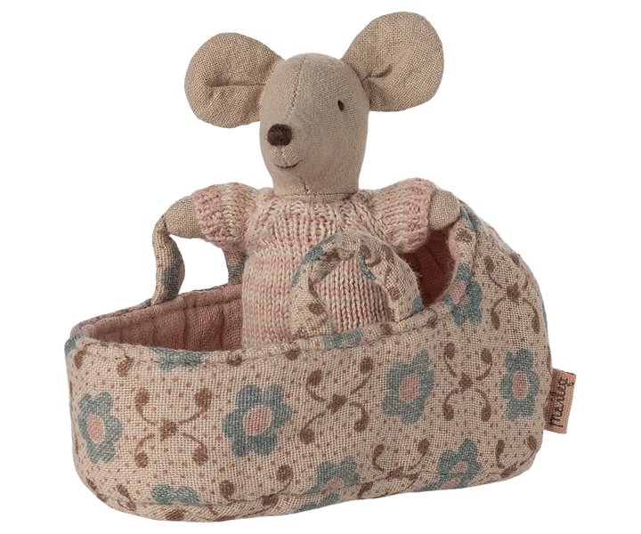Baby Mouse in a Cot-Rose