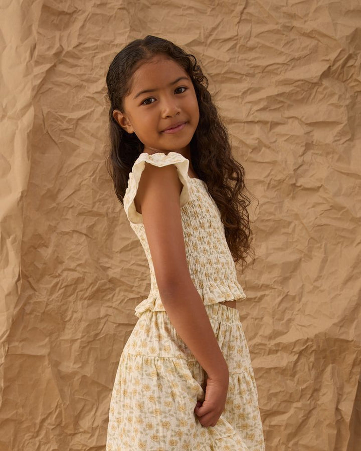 Zayla Top || Yellow Floral