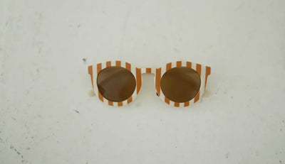 Ivory Striped Sunglasses