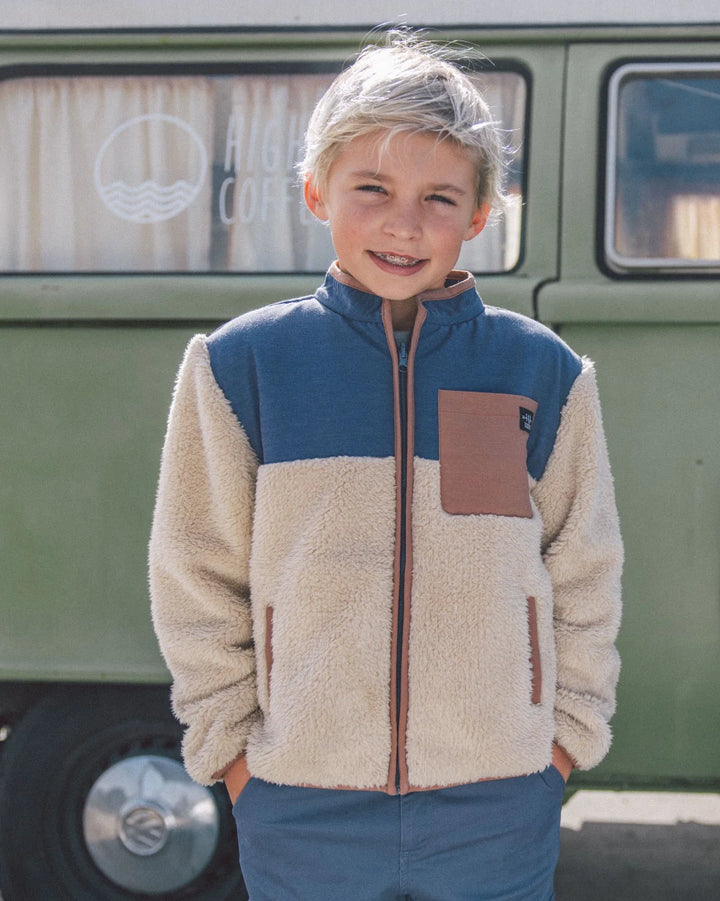 Zion Sherpa Jacket-Khaki