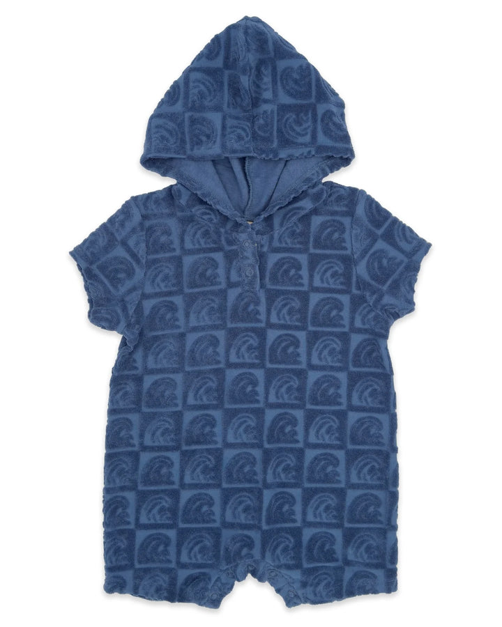 Finn Romper - Wave Check