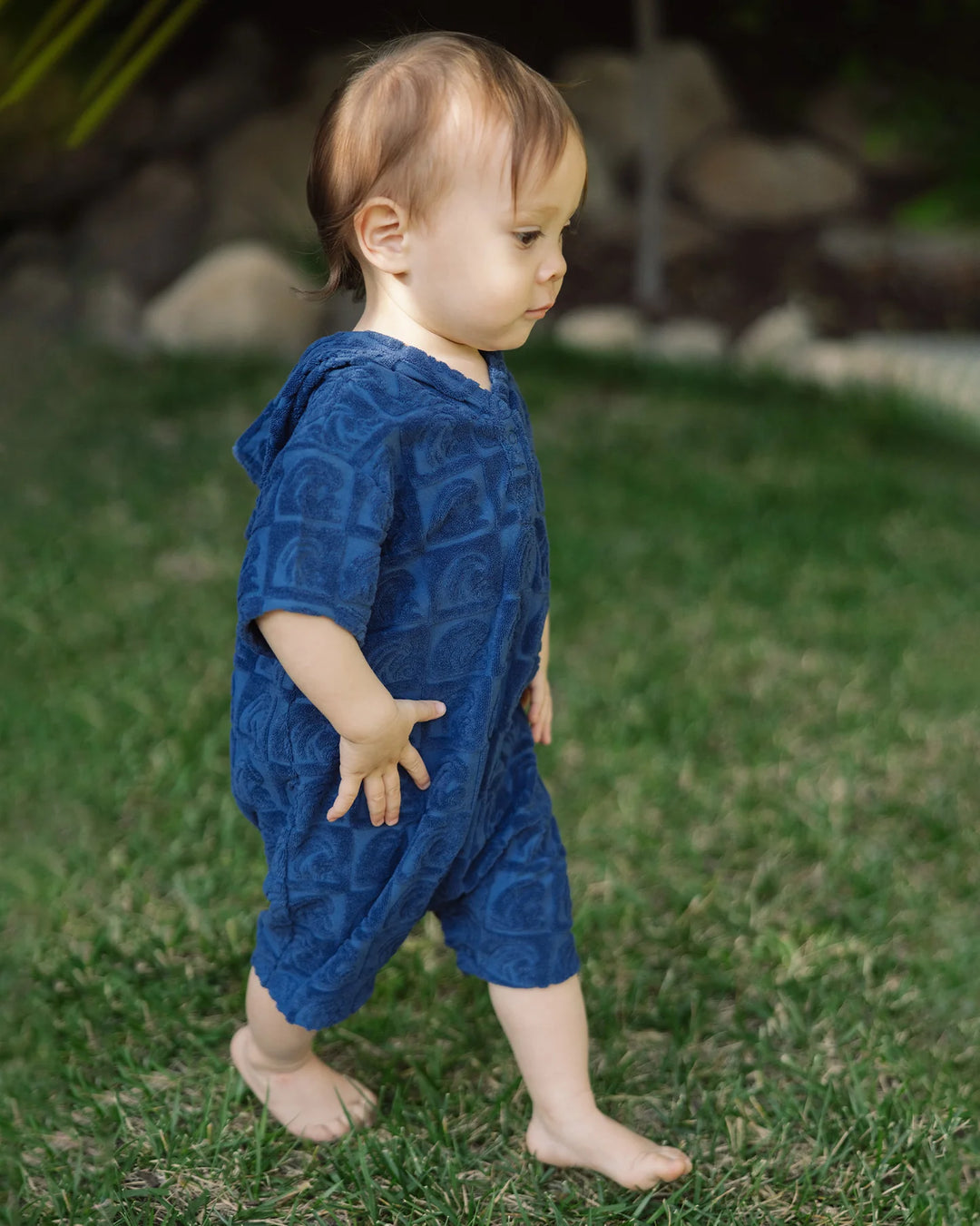 Finn Romper - Wave Check