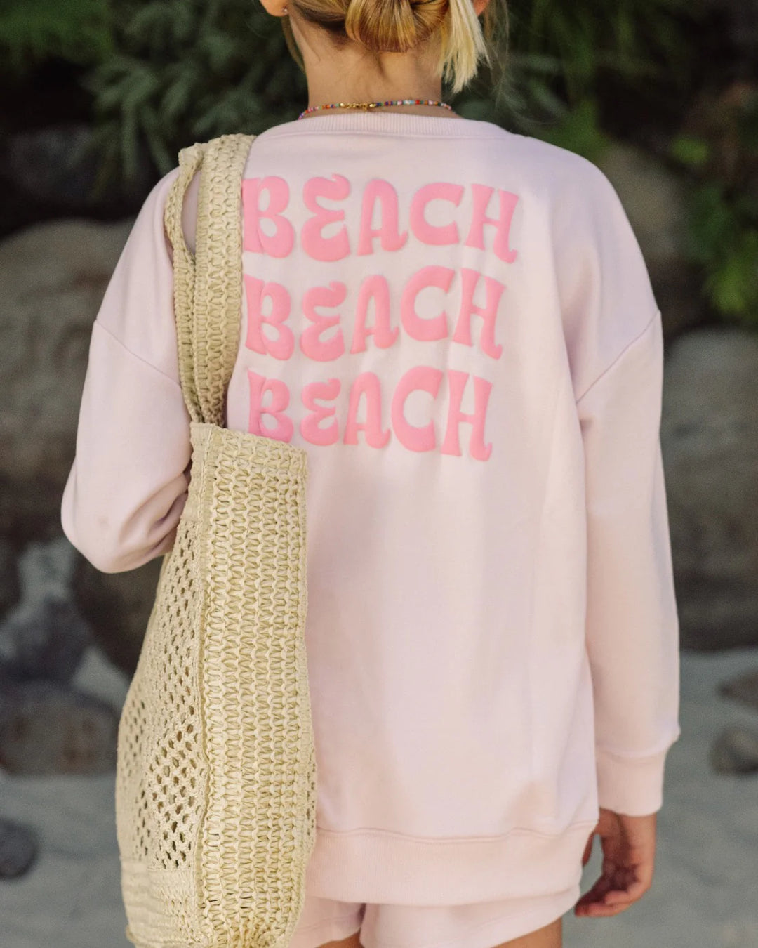 Beach Sweatshirt - Pink Marshmallow