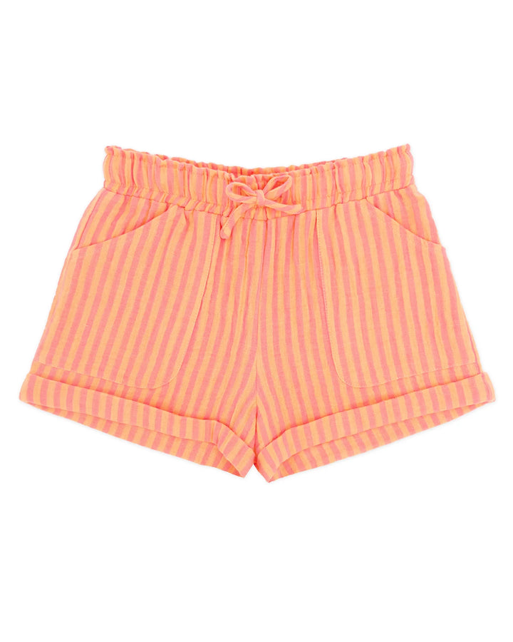 Salty Short- Papaya Stripe