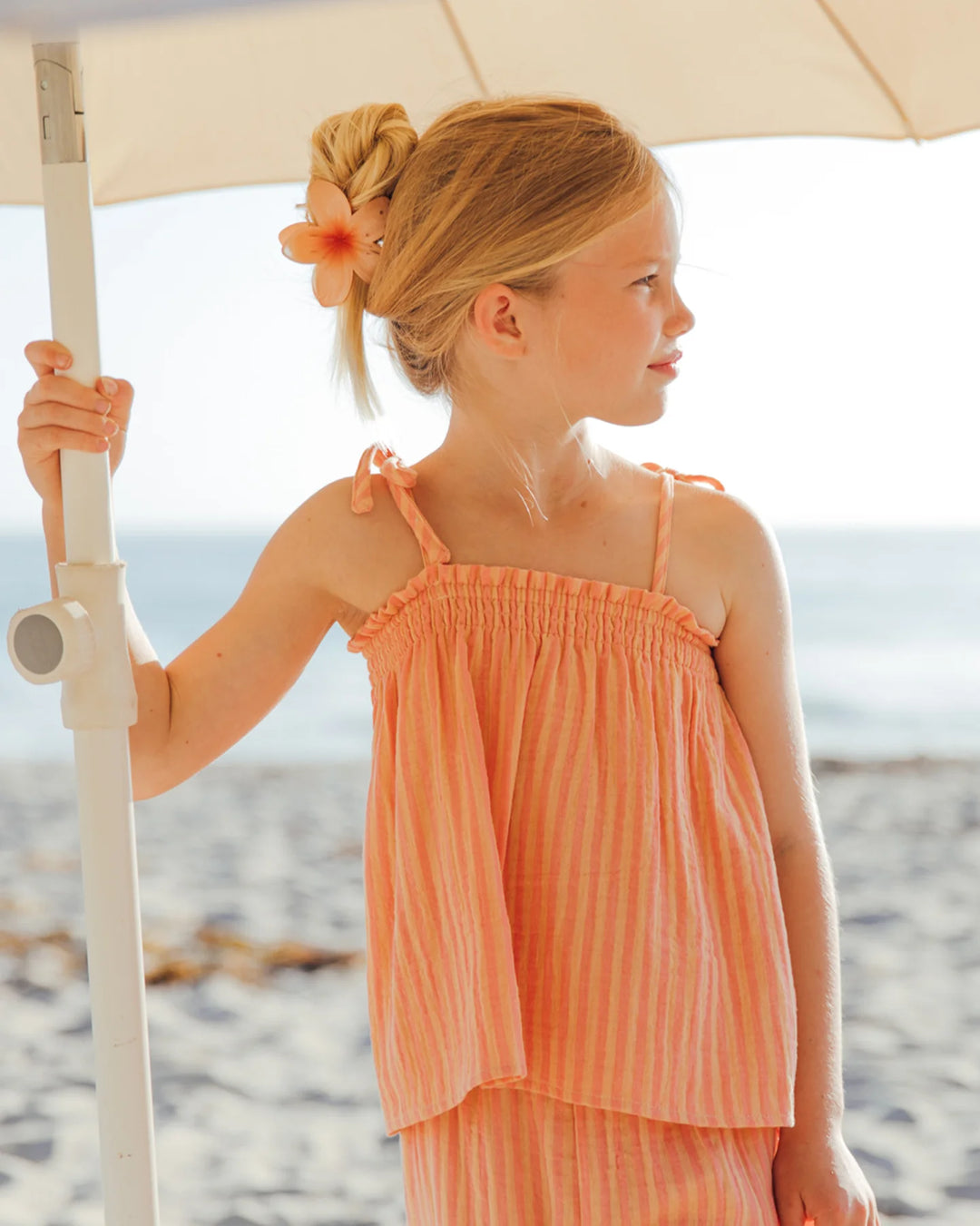 Swing Top- Papaya Stripe