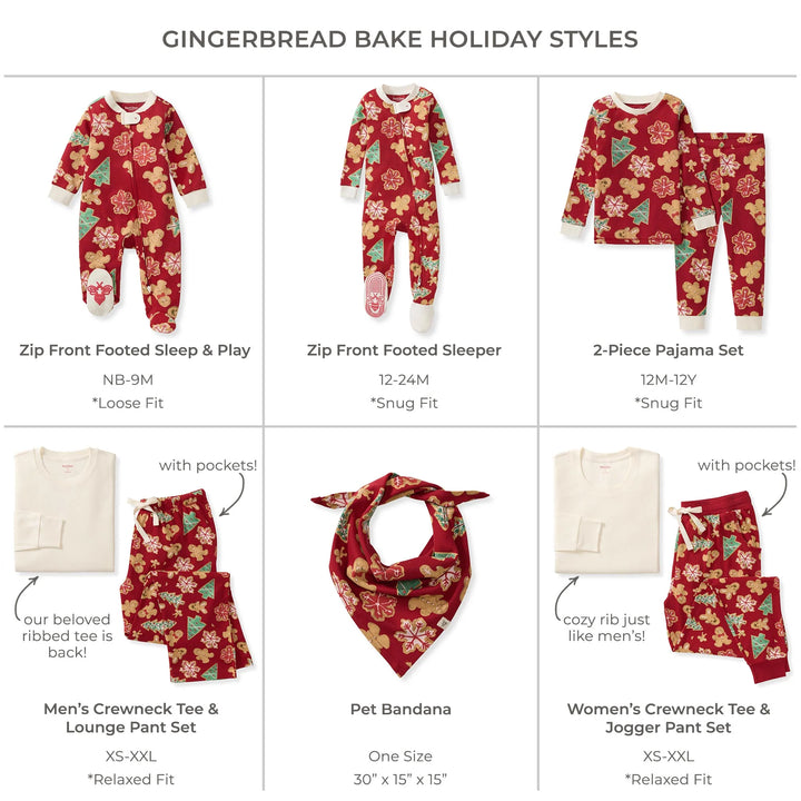Gingerbread Bake Matching Family Pajamas- BABY