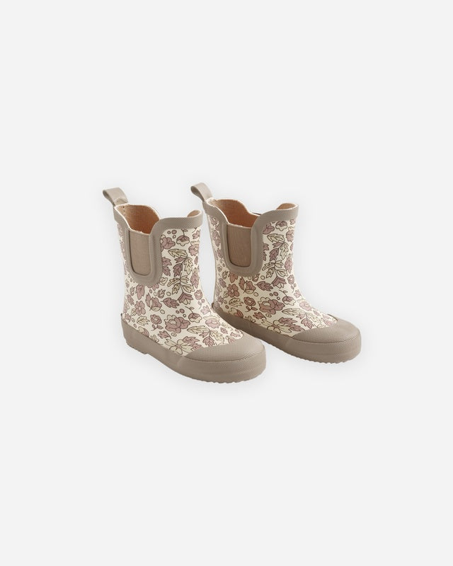 Rain Boots in Pink Blossom