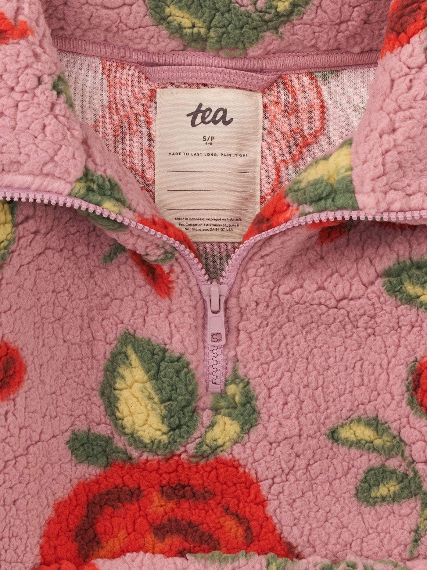 Teddy Fleece Pullover | Turkish Rose