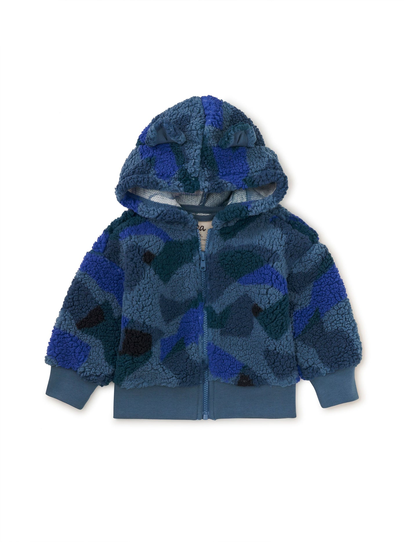 Teddy Fleece Bear Ears Baby Hoodie | Camo