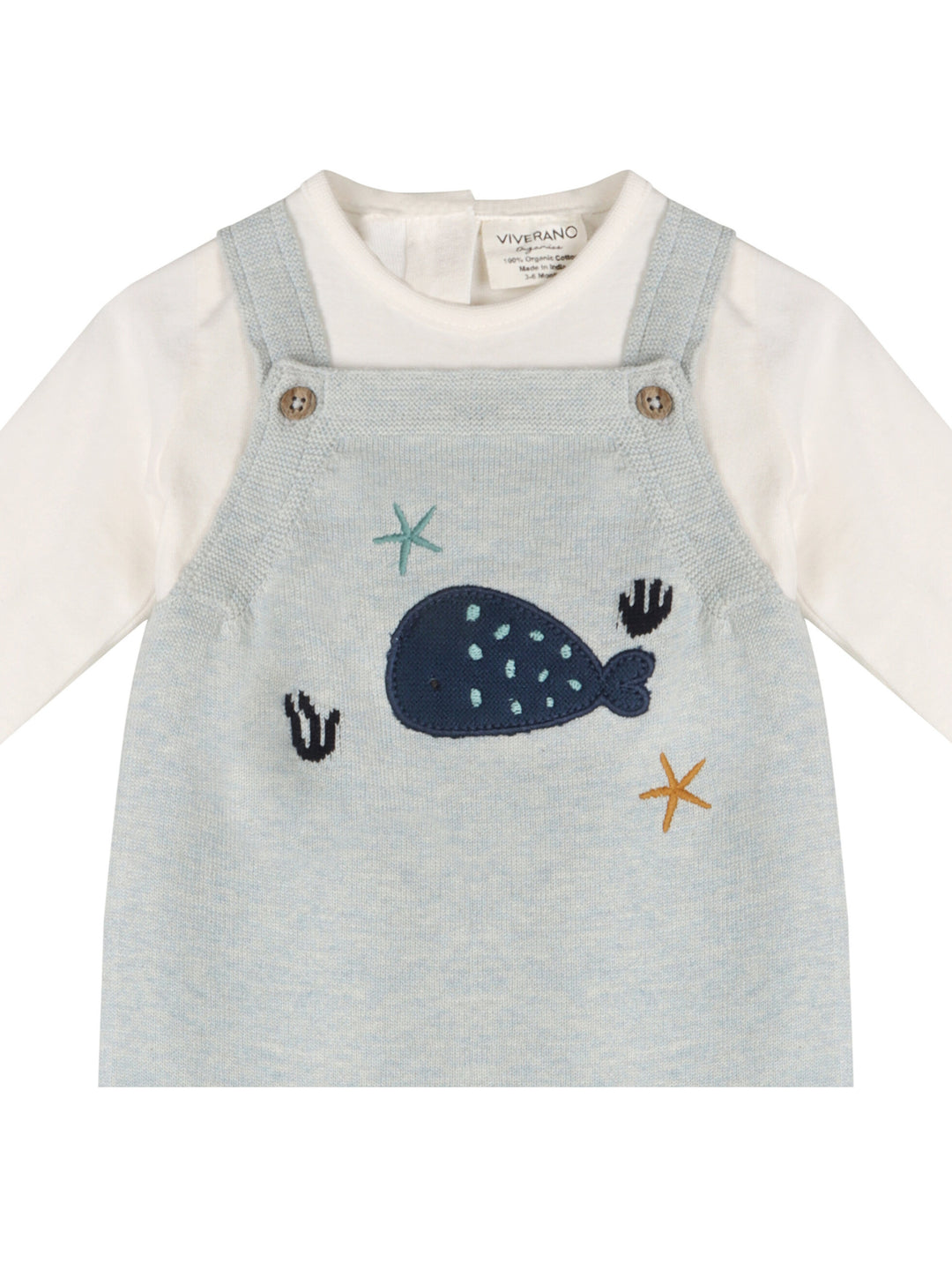 Whale/Dino Embroidered Romper Set