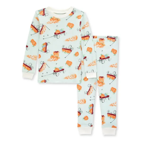 Autumn Wagons Organic Cotton Snug Fit Pajama Set