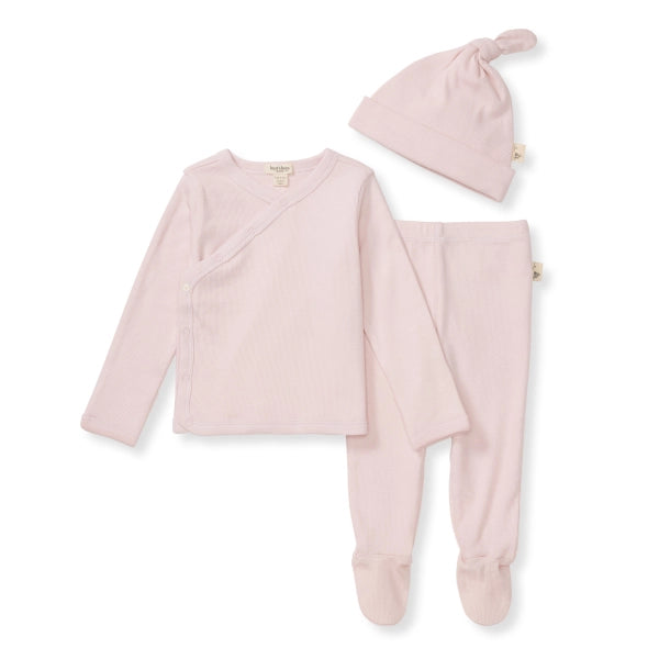 Ribbed Take Me Home 3 Piece Set | Chalky Pink