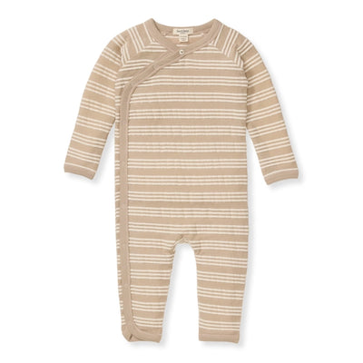 Raised Stripe Jumpsuit - Hummus