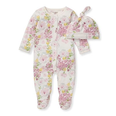 Floral Field Jumpsuit & Hat Set