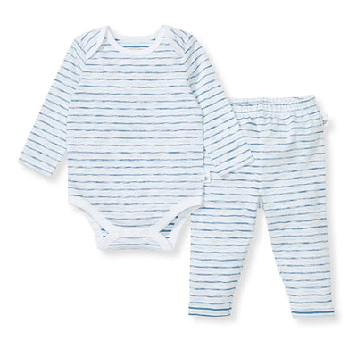 Slub Stripe Bodysuit Set | Underwater