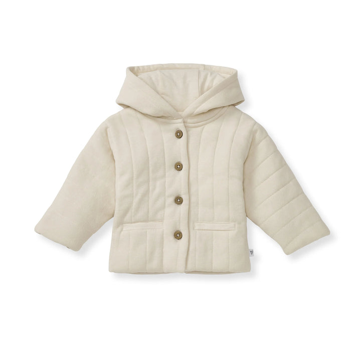 Organic Cotton Quilted Jacket | Oat