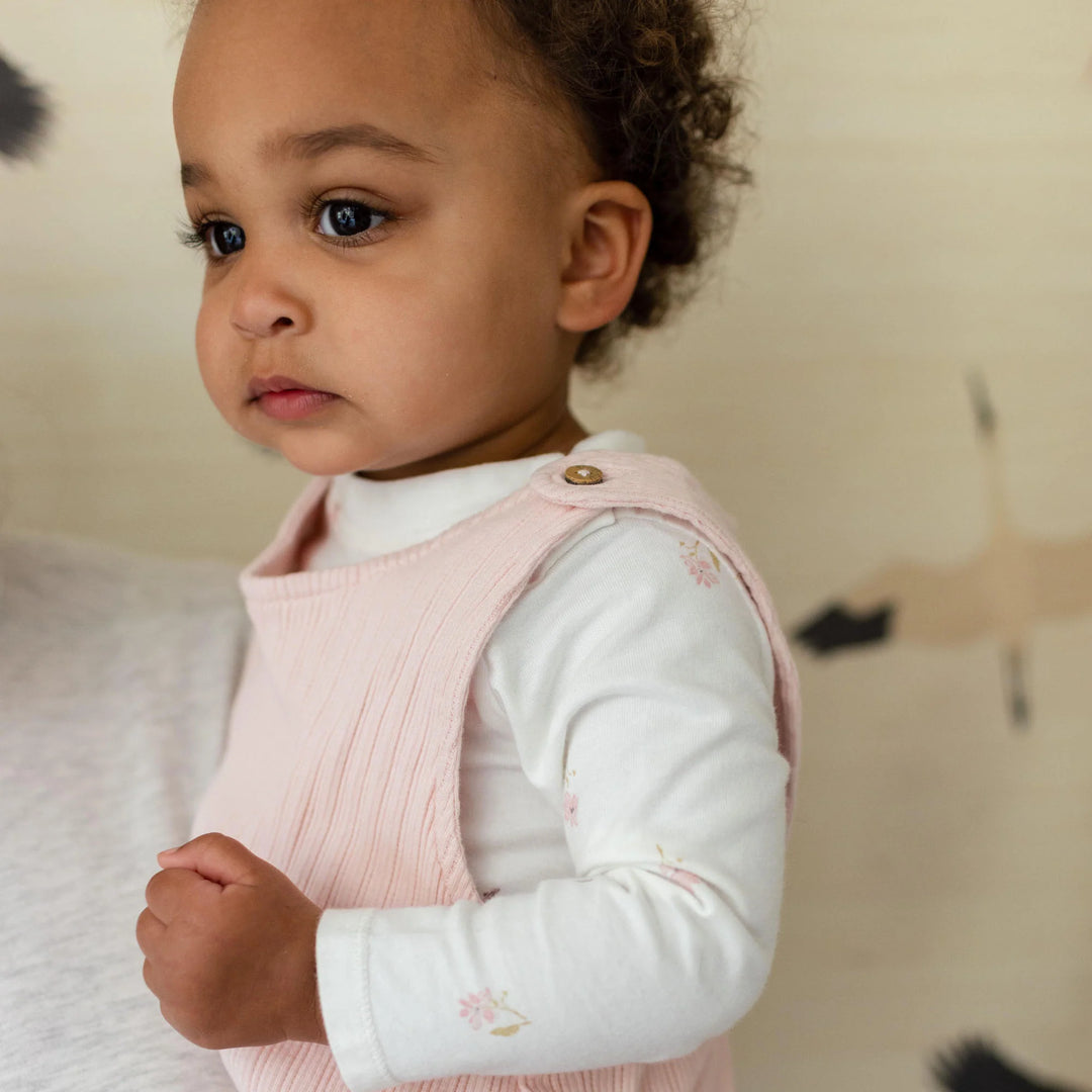 Floral Bodysuit & Jumpsuit Baby Girl Set