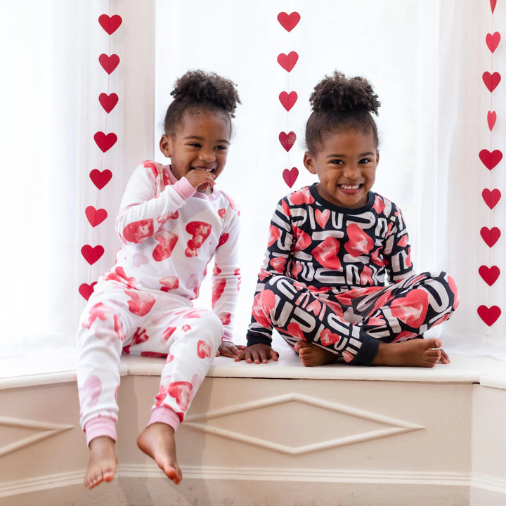 I Heart You Organic Cotton Two-Piece Pajamas