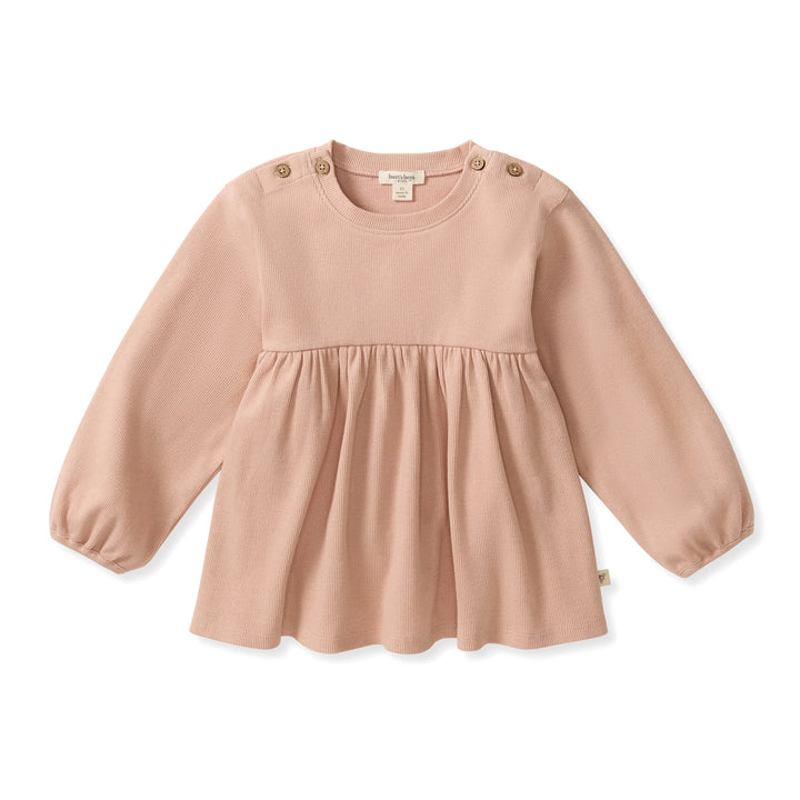 Button Neck Organic Cotton Tunic