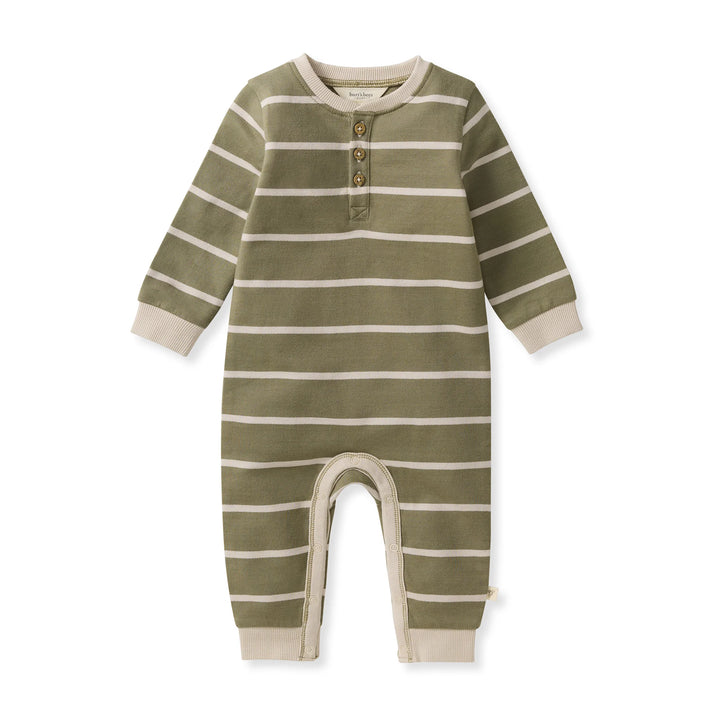 Henley Organic Baby Boy Jumpsuit